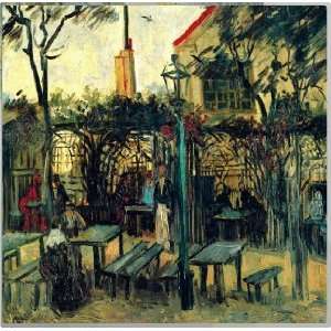   Van Gogh Art   Terrace of a Café   4 Ceramic Tile: Home & Kitchen