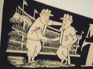1961 Minnesota Twins B & W Minnie and Paul Pennant NM (SKU 353)  