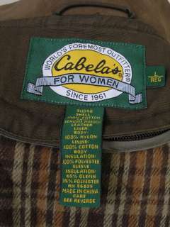 Cabelas Sturdy Overcoat Olive Large Removable Liner L  