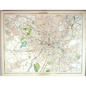   England 1891 Plan Birmingham Edgbaston Calthorpe Park