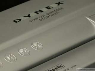   Pictured. Dynex Dx op102971 5 Sheet Strip Cut Paper Shredder