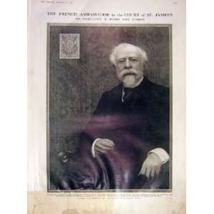  French Ambassador Cambon Portrait Hoppe Print 1911