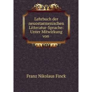    Sprache Unter Mitwirkung von . Franz Nikolaus Finck Books