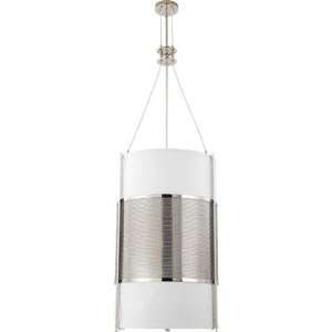 Diesel Energy Star Pendant in Polished Nickel with Slate Gray Fabric 