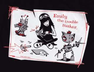 NEW Emily the Strange MAKIN’ TROUBLE Camisole Set sz M  