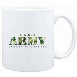  Mug White  US ARMY Canadian Football / CAMOUFLAGE 