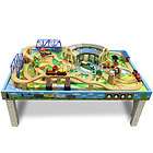 Thomas Friends Wooden Railway   Deluxe Tidmouth Train Set   Table and 