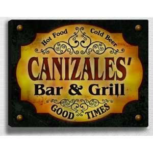  Canizaless Bar & Grill 14 x 11 Collectible Stretched 