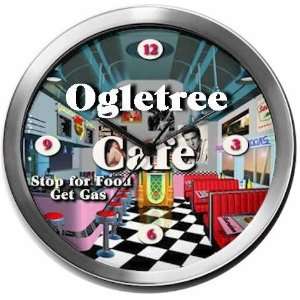  OGLETREE 14 Inch Cafe Metal Clock Quartz Movement Kitchen 
