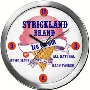  STRICKLAND 14 Inch Ice Cream Metal Clock Quartz Movement 