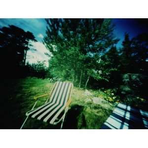  Fold Chair on a Forest Glade, Oland, Sweden Photographic 