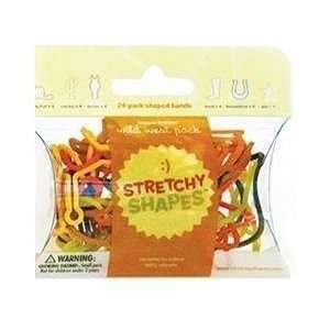   of 24 WILD WEST Stretchy Shapes Silicone Rubber Bands: Toys & Games