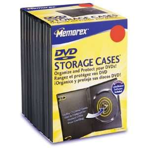  Dvd Video Cases 15 Pack Black Standard Electronics