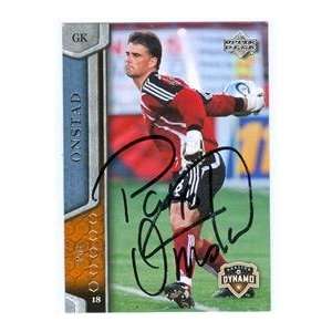  Pat Onstad autographed Soccer trading Card (MLS Soccer 