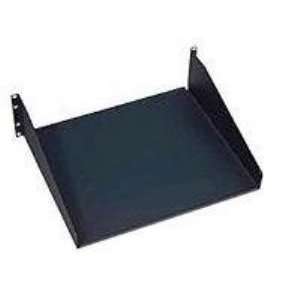  19in Solid Cantilevered Shelf Black: Electronics