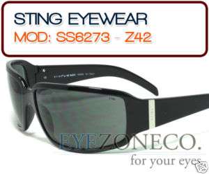 EyezoneCo] STING Shield Sunglasses BLACK SS6273 Z42  