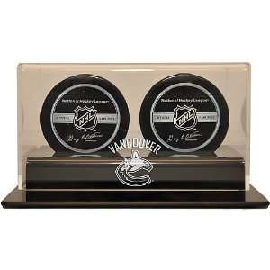 Caseworks Vancouver Canucks 2 Puck Display Case  Sports 