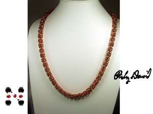 Copper Chain Maille Necklace Byzantine  