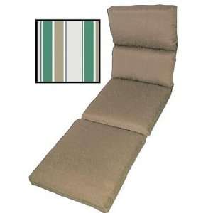   Cushion (Green/Beige Stripe) (21 H x 72 W): Patio, Lawn & Garden