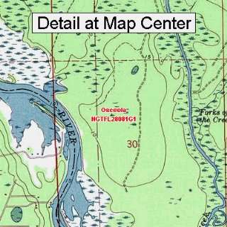  USGS Topographic Quadrangle Map   Osceola, Florida (Folded 