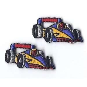Race Car & Driver Miniatures Iron On Appliques