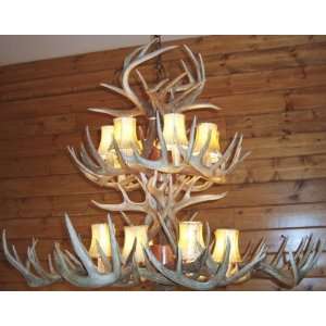  34 Antler, 16 Light Deluxe Two Tier Whitetail Antler 