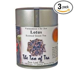 The Tao Of Tea Flower Scented And Blended Green Tea Lotus Che Sen, 3.5 