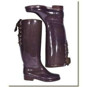   : dav Ladies Gold/Plum Houndstooth Victoria Boots: Sports & Outdoors