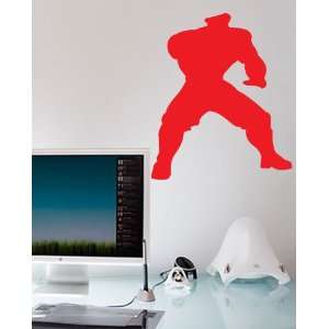  Street Fighter M. Bison Wall Art Sticker Decal Peel and Stick 