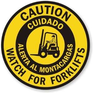  Bilingual Caution Forklift Traffic Forklift Tough 