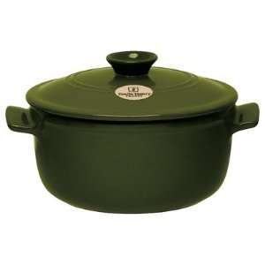 Quart Flame Round Stew Pot in Olive:  Kitchen & Dining