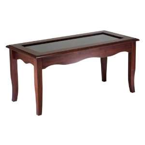  Winsome 94839 Carisa Coffee Table/Glass Lift Compartment 