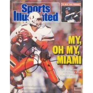 Steve Walsh Autographed Sports Illustrated Magazine (Miami 