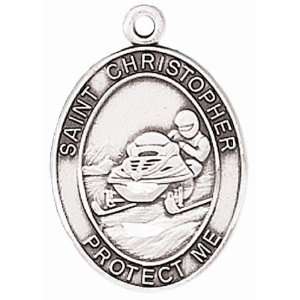    Mens Snowmobiling Medal   Sterling Silver (JC 335)