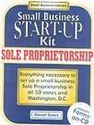 Sole Proprietorship Small Business Start Up Kit 9781892949080  