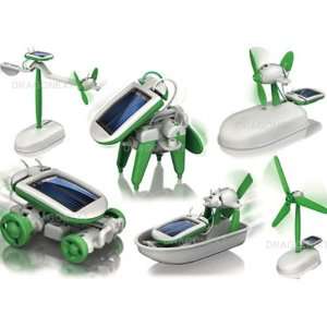   In 1 Educational Solar Diy Toy Kit Boat Fan Car Robot: Toys & Games