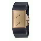 Philippe Starck By Fossil Mens Watch PH5025 BLACK AND GOLD NWT