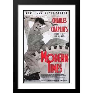 com Modern Times 20x26 Framed and Double Matted Movie Poster   Style 