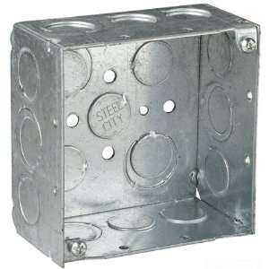 Steel City 52171 1/2 3/4 E 30 Outlet Box, Square, Welded Construction 