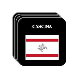   Region, Tuscany (Toscana)   CASCINA Set of 4 Mini Mousepad Coasters