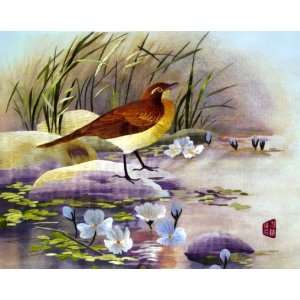   : Beautiful Chinese Hand Silk Embroidery Flower Bird: Everything Else