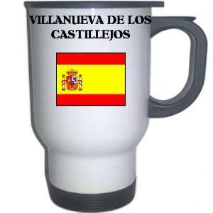   (Espana)   VILLANUEVA DE LOS CASTILLEJOS White Stainless Steel Mug