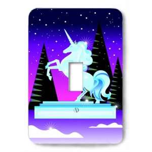  Starlit Ice Unicorn Decorative Steel Switchplate Cover 