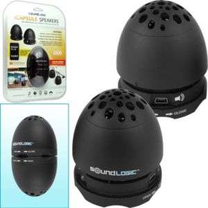 SoundLogic iCapsule Speakers, Rechargeable USB, , CD  