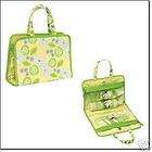 Lime Green w/yellow flowers personal garment/travel bag