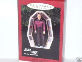   capt jean luc picard handcrafted dated 1995 brand new in box never