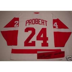  Bob Probert Signed Uniform   Detroit Red Wings Proof 3300 
