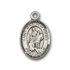   with St. Martin of Tours Charm and Arched Polished Pin Brooch Jewelry