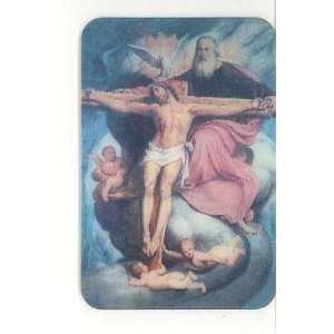 Crucifixion Holy Trinity Pocket Cards   Lenticular Two Dimensional 