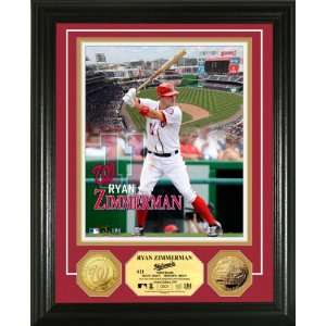  Ryan Zimmerman Gold Coin Photo Mint Sports Collectibles